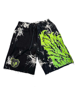 Shorts SCREAMO TIE-DYE SHORTS - GREEN