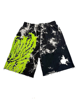 Shorts SCREAMO TIE-DYE SHORTS - GREEN