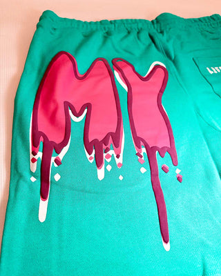 Shorts SCUMMY DRIP PUFF SHORTS - MINT