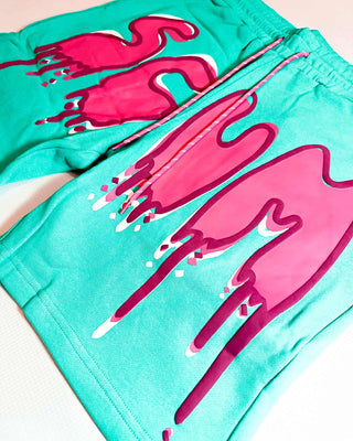 Shorts SCUMMY DRIP PUFF SHORTS - MINT