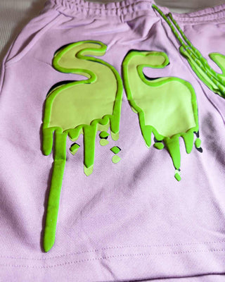 Shorts SCUMMY DRIP PUFF SHORTS - PURPLE