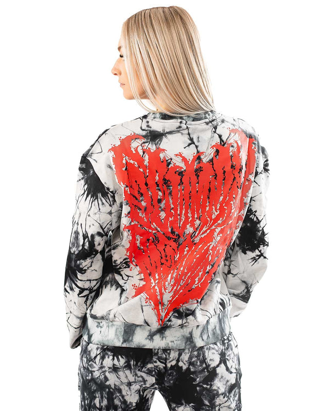 SWEATSHIRT OISHI - PAI METAL - TIE-DYE CREW NECK SWEATSHIRT