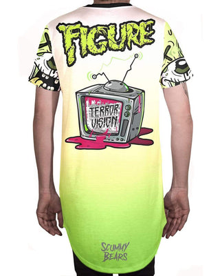 FIGURE X SCUMMY BEARS - TERRORVISION (GREEN) - LONG TEE - Scummy Bears