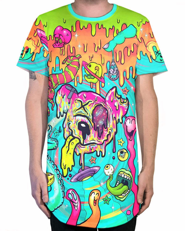 LIQUID STRANGER X SCUMMY BEARS - WEIRD & WONDERFUL - LONG TEE - Scummy Bears