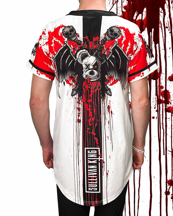 T-SHIRTS SULLIVAN KING X SCUMMY BEARS - SPINE COLLECTOR (WHITE) - BASEBALL JERSEY