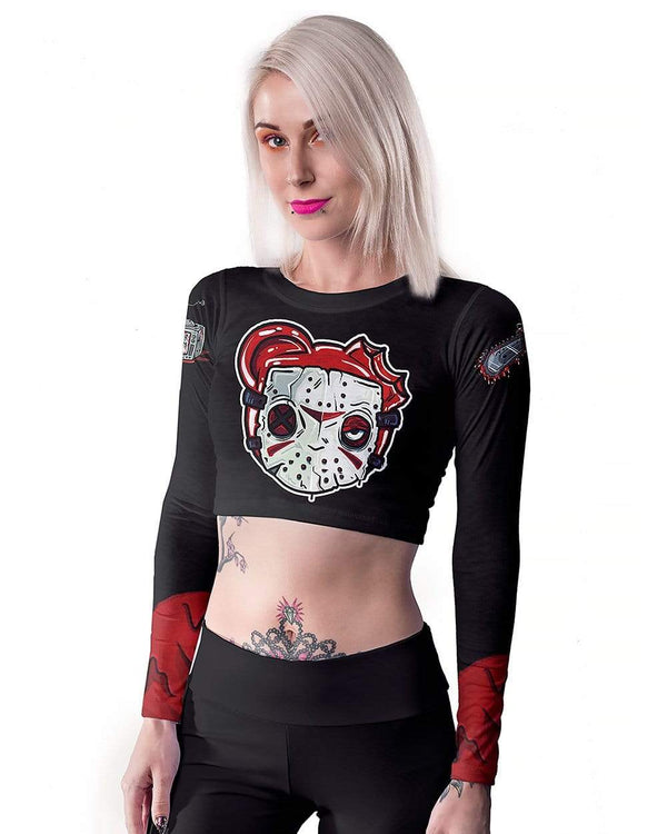 FIGURE X SCUMMY BEARS - JASON - LONG SLEEVE CROP TOP - Scummy Bears