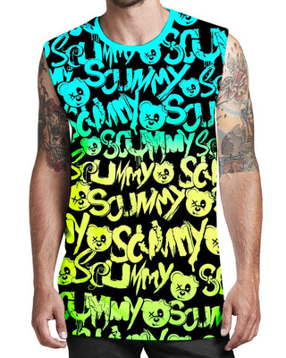 POPSISKULLS - MELTED DREAMS (SOUR PATCH) - MUSCLE TEE - Scummy Bears