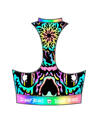 TOPS POPSISKULLS - UNICORN TWIST - ZIPPERED SPORTS BRA