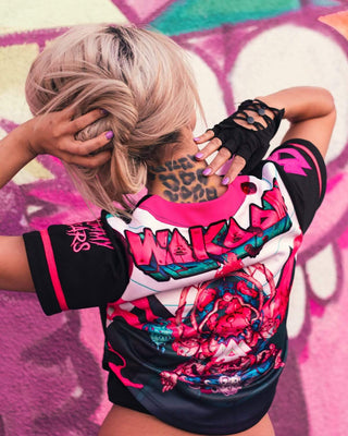 WAKAAN X SCUMMY BEARS - ANCIENT ALIENS - CROP BASEBALL JERSEY - Scummy Bears