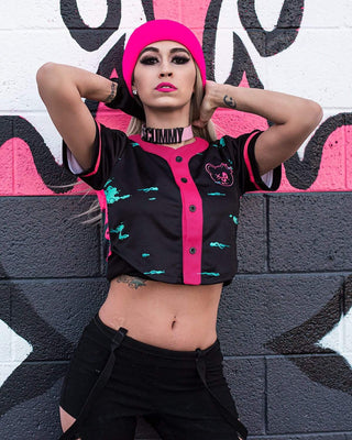 WAKAAN X SCUMMY BEARS - ANCIENT ALIENS - CROP BASEBALL JERSEY - Scummy Bears