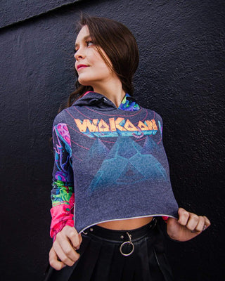 WAKAAN X SCUMMY BEARS - ANCIENT ALIENS - CROP HOODIE - Scummy Bears